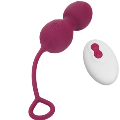 ARMONY - BLOSSOMS HALTÈRE VAGINALE VIBRATION TÉLÉCOMMANDE 10 VIBRATIONS ROUGE FONCÉ1