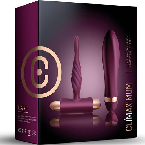 DARE KIT VIBRATEUR TWISTED/PLUG ANAL DÉBUTANT – Image 4