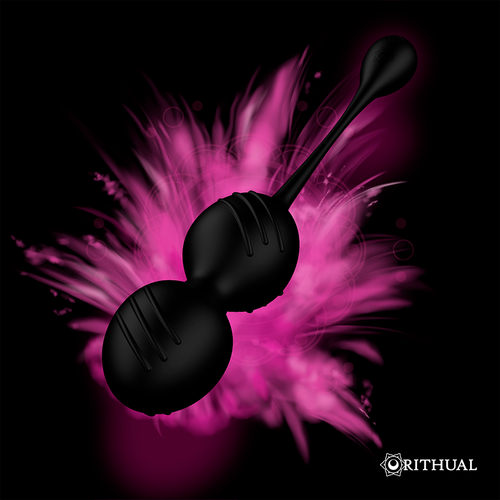 RITHUAL - BALLES DE KEGEL VIBRANTES RECHARGEABLES NISHA NOIRES3