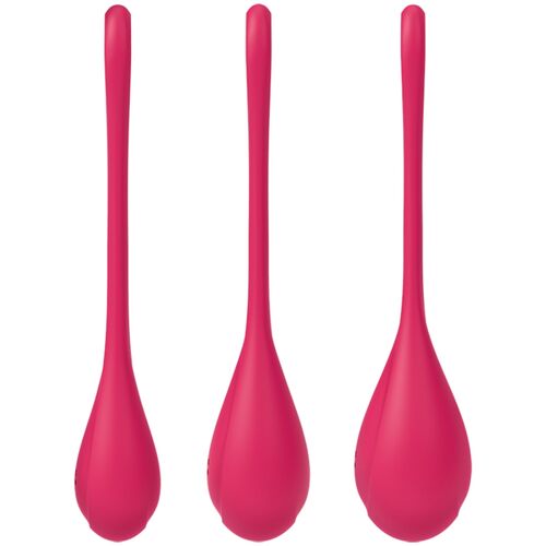 SATISFYER - ENSEMBLE ENTRAÎNEMENT YONI POWER 1 ROUGE2