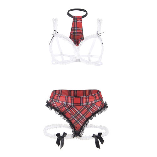SUBBLIME - COSTUME D'ÉCOLIÈRE SEXY AVEC SOUTIEN-GORGE3