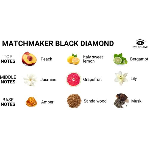 EYE OF LOVE - PARFUM AUX PHÉROMONES MATCHMAKER BLACK DIAMOND ATTRACT HER 30 ML2