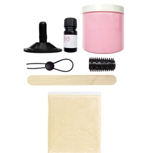 GODE PERSONNALISÉ À VENTOUSE ROSE KIT DE MOULAGE – Image 3