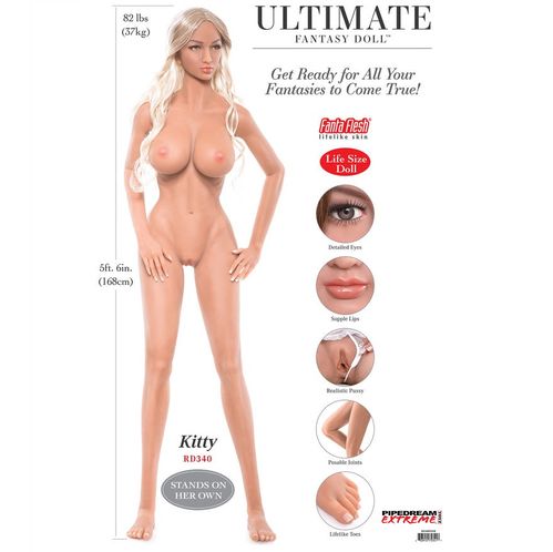 EXTREME TOYZ - PIPEDREAM EXTREME ULTIMATE FANTASY DOLLS KITTY 168 CM12