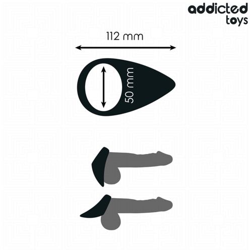 ADDICTED TOYS - ANNEAU PÉNIS EN FORME DE LARME3
