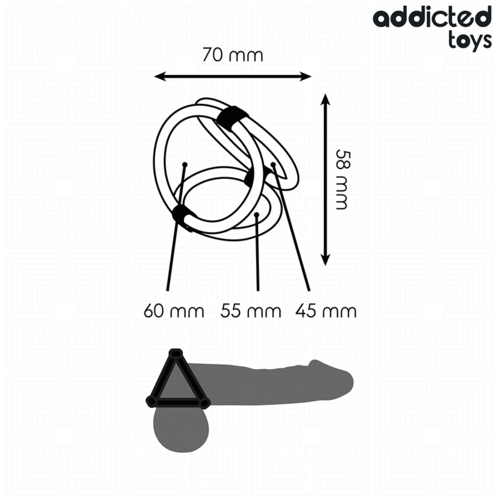 ADDICTED TOYS - ANNEAU PÉNIS TRIPLE3