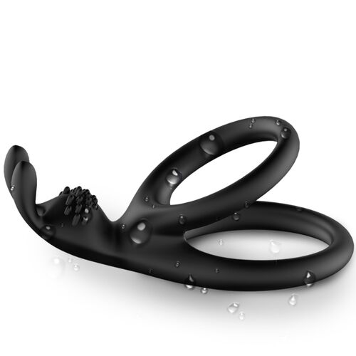 ARMONY - BAGUE DOUBLE LAPIN TENSY NOIR1