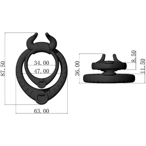 ARMONY - BULL'S PASION ANNEAU NOIRE4