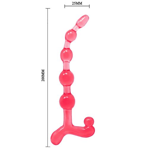 BAILE - BALLES ANAL ROUGES BENDY TWIST4