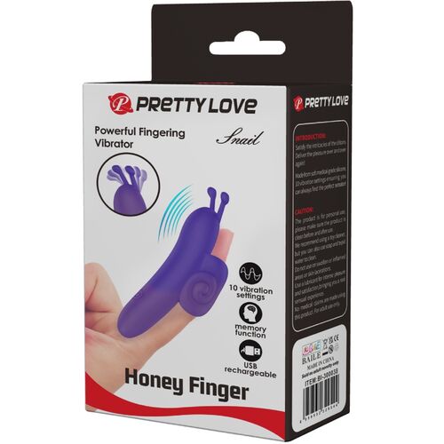 PRETTY LOVE - SNAIL PUISSANT STIMULATEUR DE DOIGTS VIOLET7
