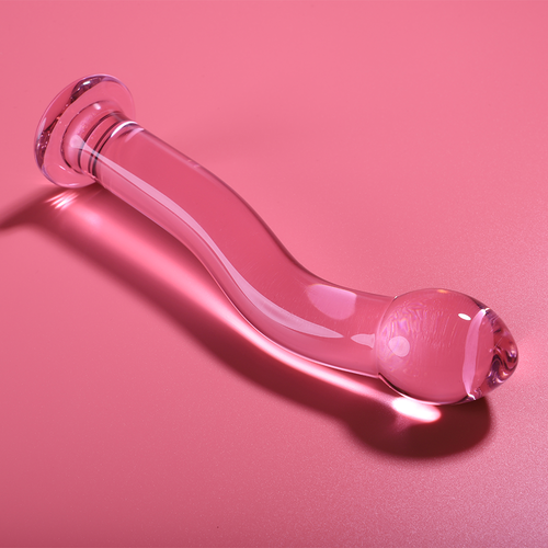 NEBULA SERIES BY IBIZA - MODÈLE 18 GODE EN VERRE BOROSILICATE ROSE 18.5 CM -O- 3.5 CM1