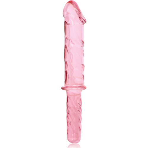 NEBULA SERIES BY IBIZA - MODÈLE 24 GODE EN VERRE BOROSILICATE ROSE 28.5 CM -O- 5 CM4