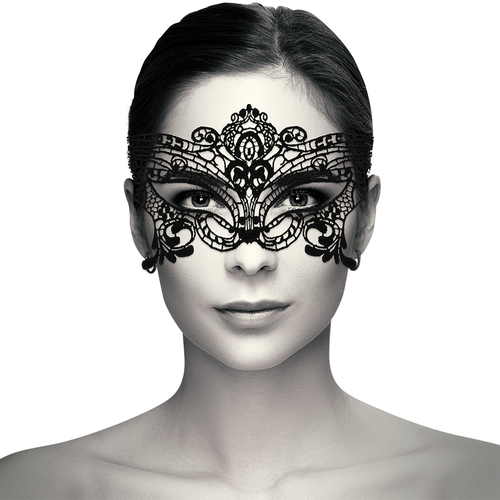 COQUETTE CHIC DESIRE - MASQUE LARGE EN DENTELLE NOIRE1