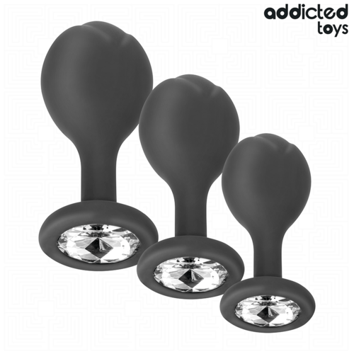 ADDICTED TOYS - LOT DE 3 PLUG ANAL AVEC BIJOU1