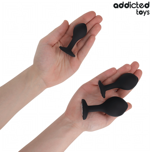ADDICTED TOYS - LOT DE 3 PLUG ANAL AVEC BIJOU4