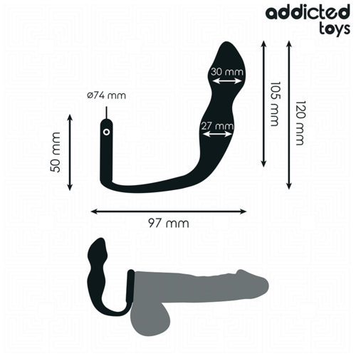 ADDICTED TOYS - PLUG ANAL AVEC ANNEAU MODÈLE 23