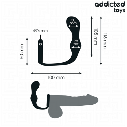 ADDICTED TOYS - PLUG ANAL AVEC ANNEAU MODÈLE 33