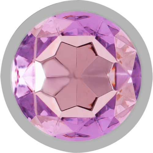 INTENSE - PLUG ANAL EN MÉTAL ALUMINIUM AVEC CRISTAL VIOLET TAILLE S2