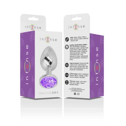 PLUG CRISTAL VIOLET, PLUG ANAL MÉTAL INTENSE TAILLE S – Image 6