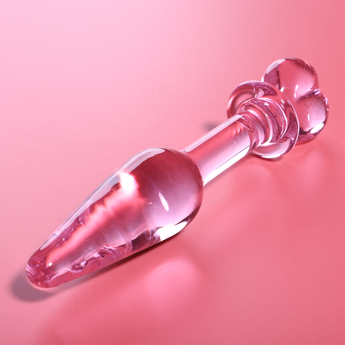 NEBULA SERIES BY IBIZA - PLUG ANAL MODÈLE 7 VERRE BOROSILICATE ROSE 13.5 CM -O- 3 CM2