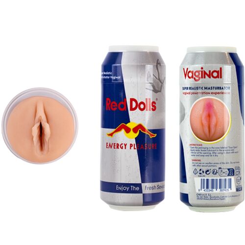 ALIVE - BOISSON ÉNERGÉTIQUE POUR MASTURBATEUR MASCULIN ROUGE DOLL (CANETTE)