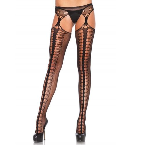 LEG AVENUE - BAS AVEC JARRETIÈRE EXCLUSIVE NOIR