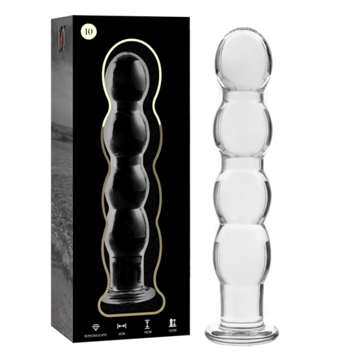 NEBULA SERIES BY IBIZA - MODÈLE 10 GODE EN VERRE BOROSILICATE CLAIR 16.5 CM -O- 3.5 CM1