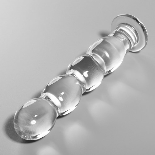 NEBULA SERIES BY IBIZA - MODÈLE 10 GODE EN VERRE BOROSILICATE CLAIR 16.5 CM -O- 3.5 CM2
