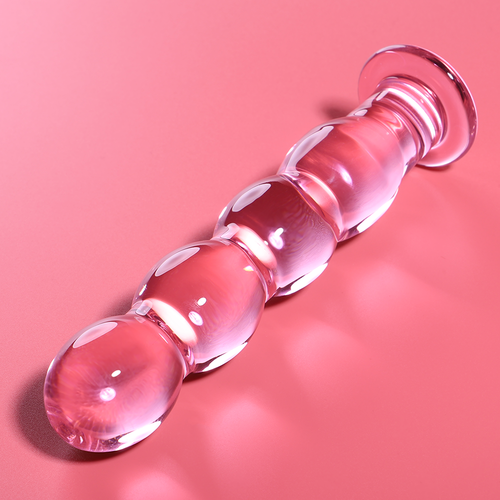 NEBULA SERIES BY IBIZA - MODÈLE 10 GODE EN VERRE BOROSILICATE ROSE 16.5 CM -O- 3.5 CM2