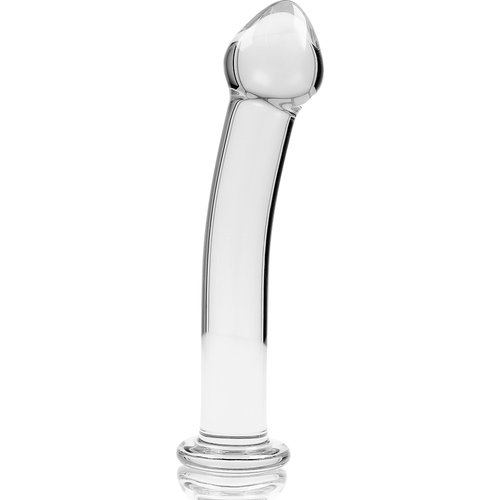 NEBULA SERIES BY IBIZA - MODÈLE 11 GODE EN VERRE BOROSILICATE CLAIR 16 CM -O- 3 CM4