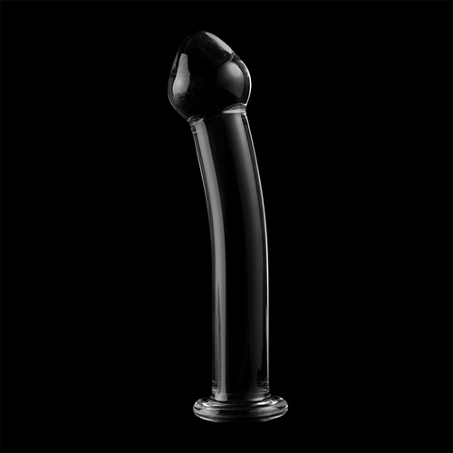 NEBULA SERIES BY IBIZA - MODÈLE 11 GODE EN VERRE BOROSILICATE CLAIR 16 CM -O- 3 CM6