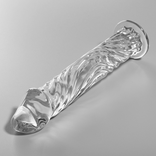 NEBULA SERIES BY IBIZA - MODÈLE 12 GODE EN VERRE BOROSILICATE CLAIR 17 CM -O- 3.5 CM2