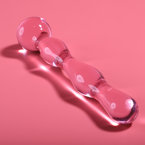 NEBULA SERIES BY IBIZA - MODÈLE 13 GODE EN VERRE BOROSILICATE ROSE 18 CM -O- 3.5 CM2