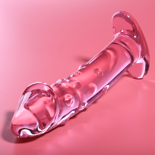NEBULA SERIES BY IBIZA - MODÈLE 19 GODE EN VERRE BOROSILICATE ROSE 18.5 CM -O- 4 CM2