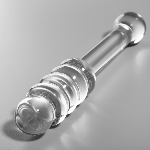 NEBULA SERIES BY IBIZA - MODÈLE 20 GODE EN VERRE BOROSILICATE CLAIR 20.5 CM -O- 3 CM2