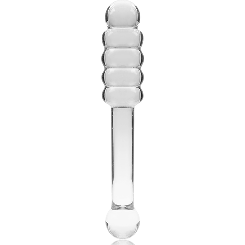 NEBULA SERIES BY IBIZA - MODÈLE 20 GODE EN VERRE BOROSILICATE CLAIR 20.5 CM -O- 3 CM4