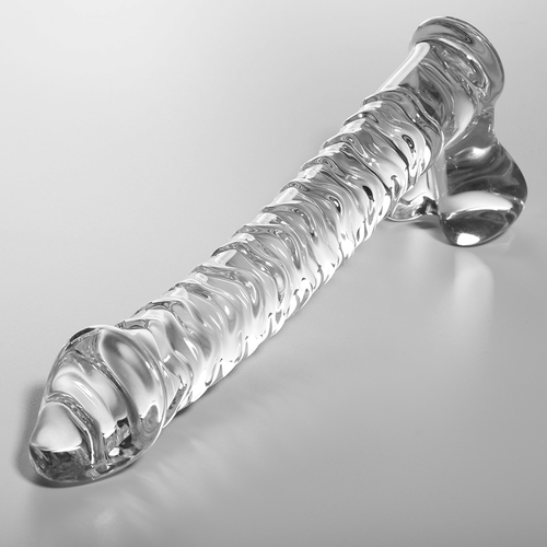 NEBULA SERIES BY IBIZA - MODÈLE 23 GODE EN VERRE BOROSILICATE CLAIR 21.5 CM -O- 4 CM2