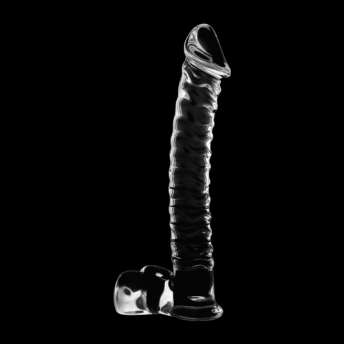 NEBULA SERIES BY IBIZA - MODÈLE 23 GODE EN VERRE BOROSILICATE CLAIR 21.5 CM -O- 4 CM6