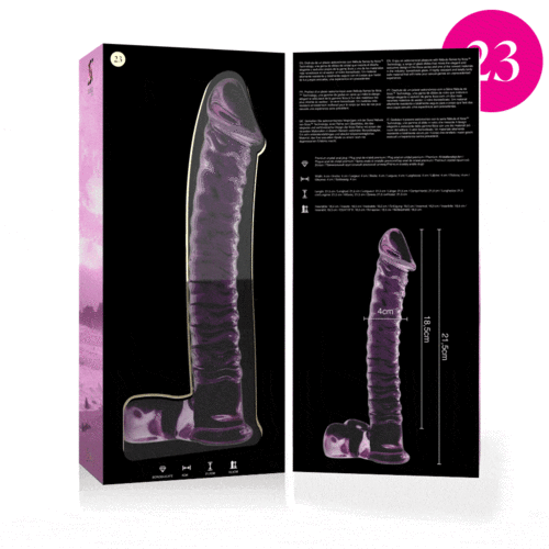 NEBULA SERIES BY IBIZA - MODÈLE 23 GODE EN VERRE BOROSILICATE ROSE 21.5 CM -O- 4 CM