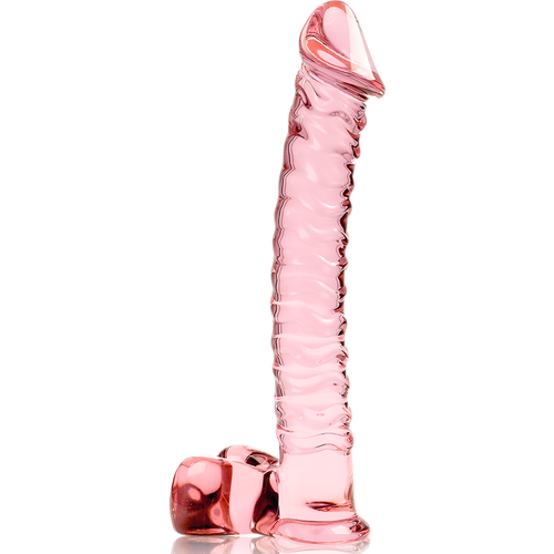 NEBULA SERIES BY IBIZA - MODÈLE 23 GODE EN VERRE BOROSILICATE ROSE 21.5 CM -O- 4 CM4