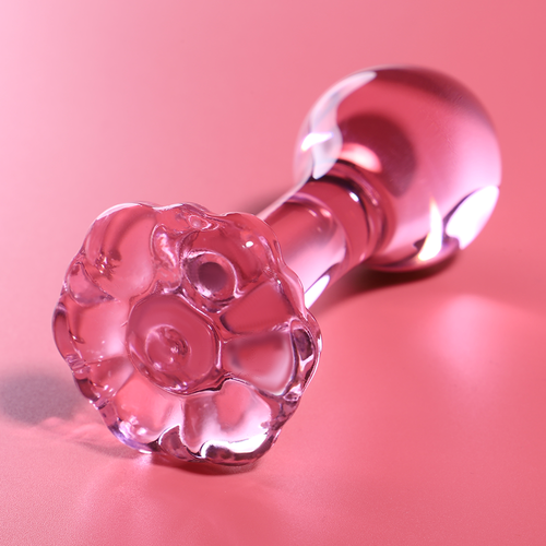 NEBULA SERIES BY IBIZA - PLUG ANAL MODÈLE 2 VERRE BOROSILICATE ROSE 11 CM -O- 3.5 CM2