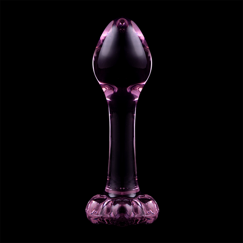 NEBULA SERIES BY IBIZA - PLUG ANAL MODÈLE 2 VERRE BOROSILICATE ROSE 11 CM -O- 3.5 CM6