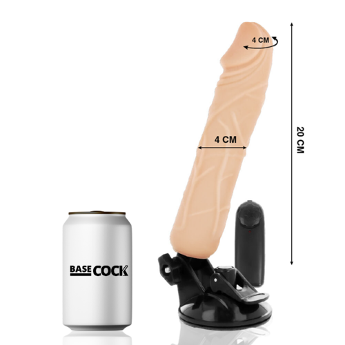 BASECOCK - VIBRATEUR TÉLÉCOMMANDE NATUREL RÉALISTE 20 CM -O- 4 CM1