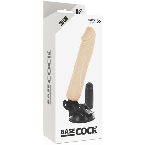 BASECOCK - VIBRATEUR TÉLÉCOMMANDE NATUREL RÉALISTE 20 CM -O- 4 CM3