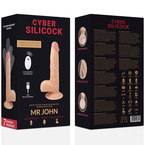 VIBROMASSEUR TÉLÉCOMMANDÉ MR JOHN 23,88 CM – Image 7