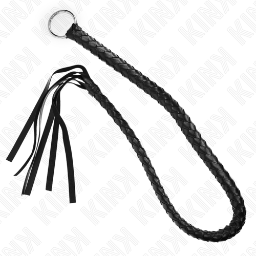 KINK - FOUET SERPENT AVEC ANNEAU À MAIN NOIR 65 CM1