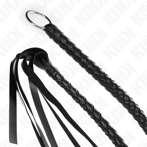 FOUET SERPENT AVEC ANNEAU À MAIN NOIR 65 CM KINK – Image 4