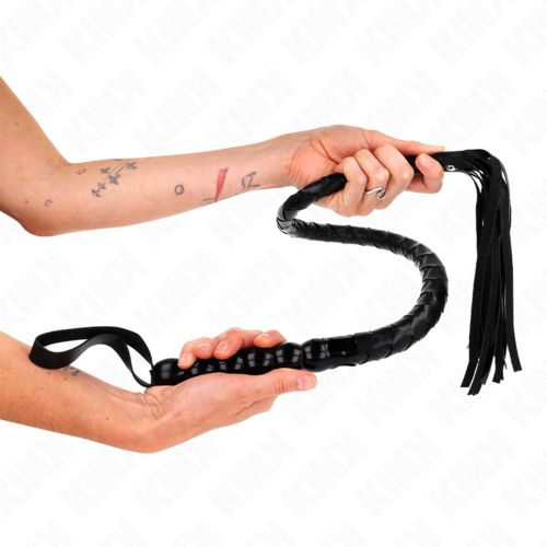 FOUET SERPENT EN PERLES 80 CM KINK – Image 3
