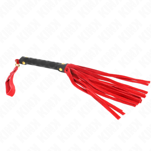 KINK - MINI FOUET DAIM ROUGE 30 CM3