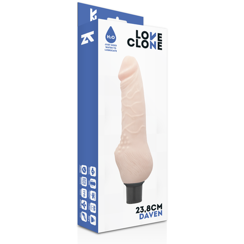LOVECLONE - DAVEN AUTOLUBRIFICATION RÉALISTE 23.8 CM -O- 3.8 CM3